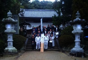 美具久留御魂神社での集合写真